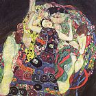 Gustav Klimt Canvas Paintings - The Virgins (Le Vergini)